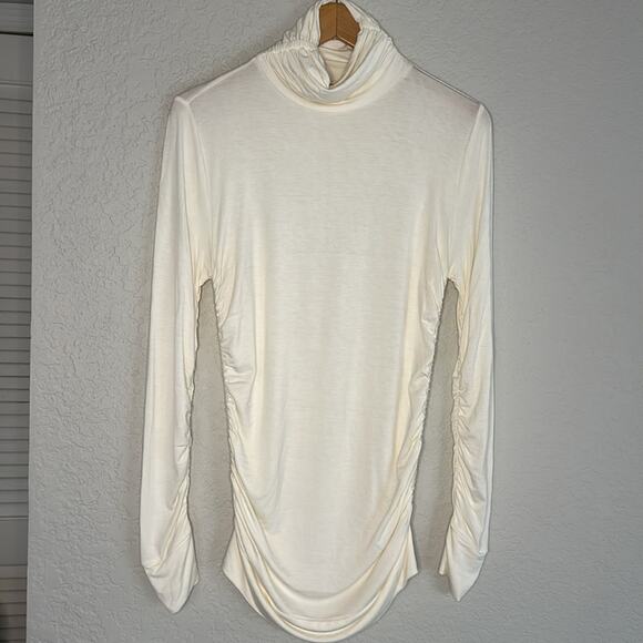 NEW Soft Surroundings Great Shape Turtleneck Ivory Cream Minimalist 26157 Medium - Picture 2 of 7